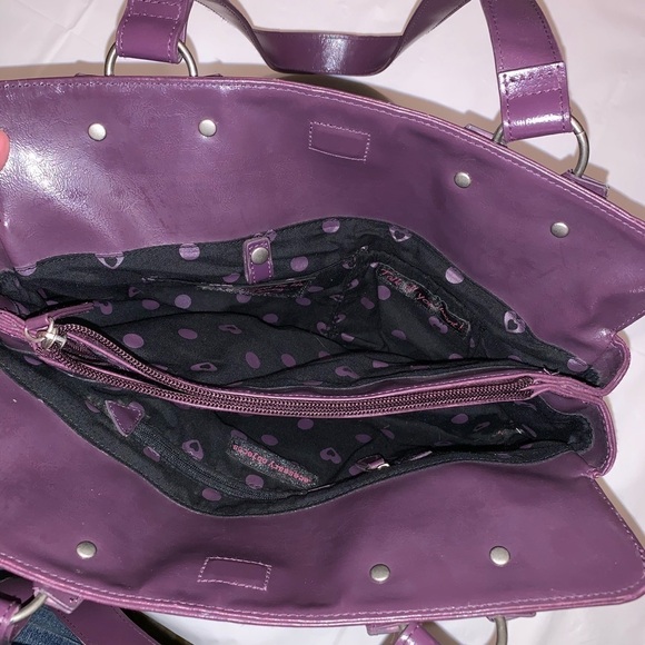 Necessary Objects Purple Faux Leather Handbag 👜 - Picture 5 of 7